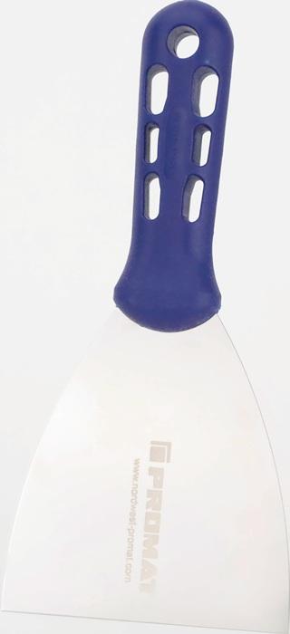 Actual product image HP Autozubehör Painter's spatula width 100 mm mirror polished plastic flat oval, blue stainless steel (10 cm)
