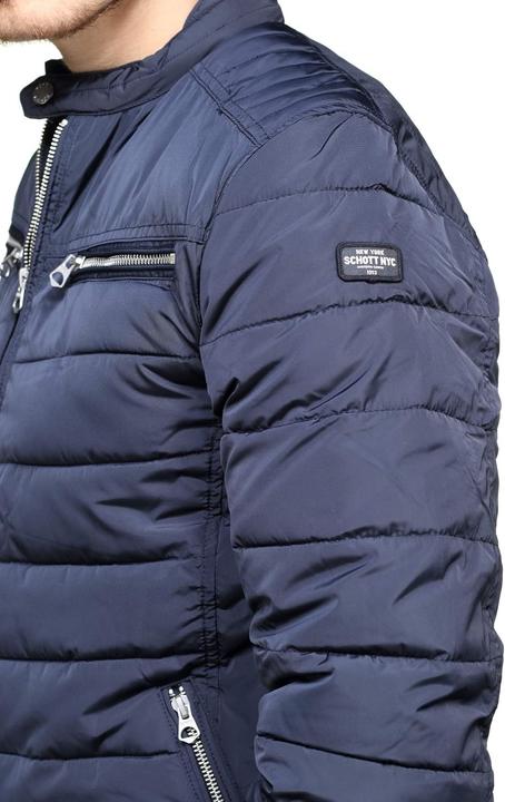 Produktbild Schott Nyc Motorjack wattiert mit Abzeichen (Herren, L)