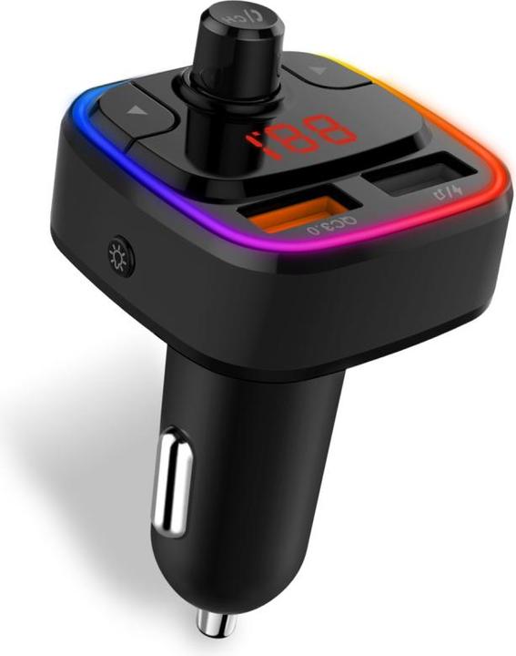 Produktbild Connectit CONNECT IT CarRGB Bluetooth-Sender, 2xUSB+MicroSD, schwarz