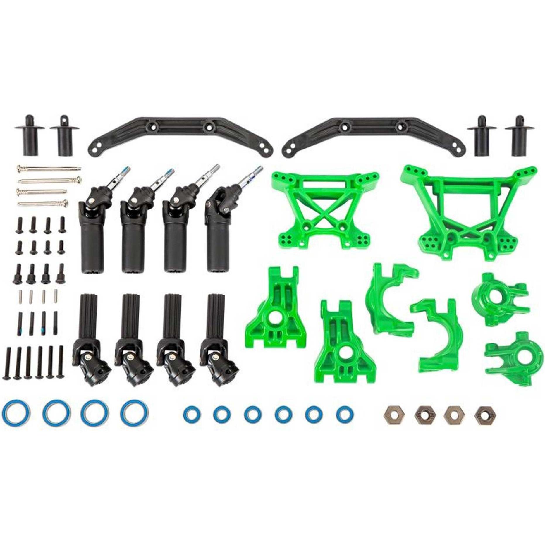Traxxas Kit di potenziamento della trasmissione e delle sospensioni esterne extreme heavy duty verde