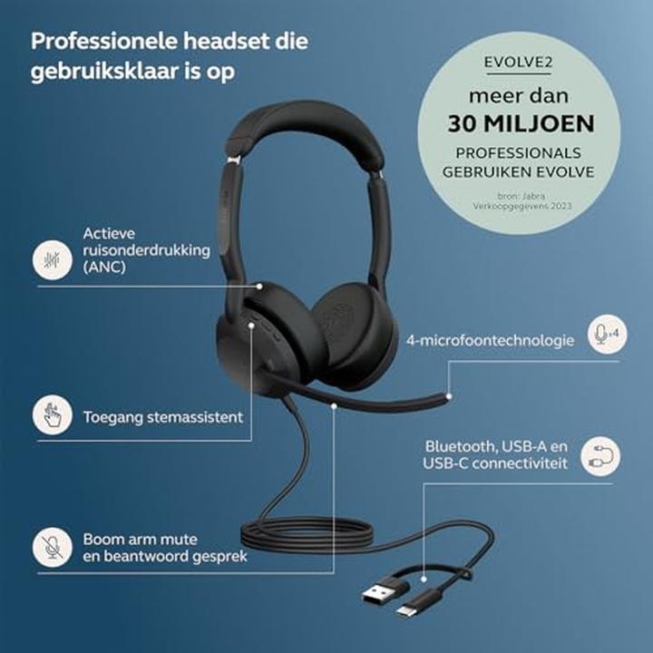 Productafbeelding Jabra Evolve2 50 (Bedraad, USB-A)