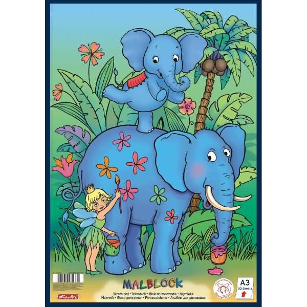 Actual product image Herlitz Colouring Pad A4 75BL 3Motifs (A4, Plain)