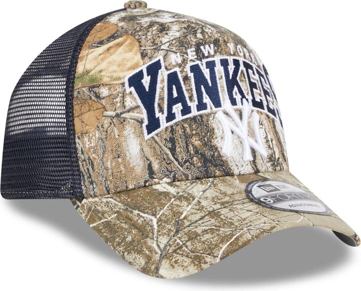 Produktbild New Era A-Frame Trucker Cap - New York Yankees real tree (One Size)