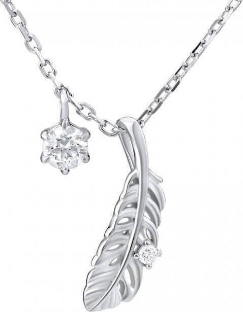 Immagine prodotto Silvego Sottile collana di piume con Swarovski MW11173S