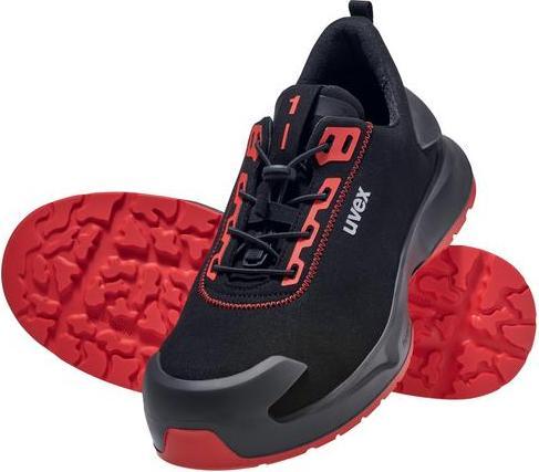 Actual product image Uvex Sports uvex 1 x-craft low shoes S3L 68034 black, red width 14 size 44 (S3, 44)