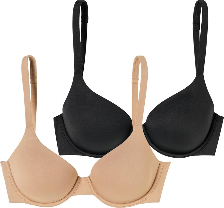 Schiesser Bügel-BH BH mit Schale - Unique Micro (85 B, 2er Pack)