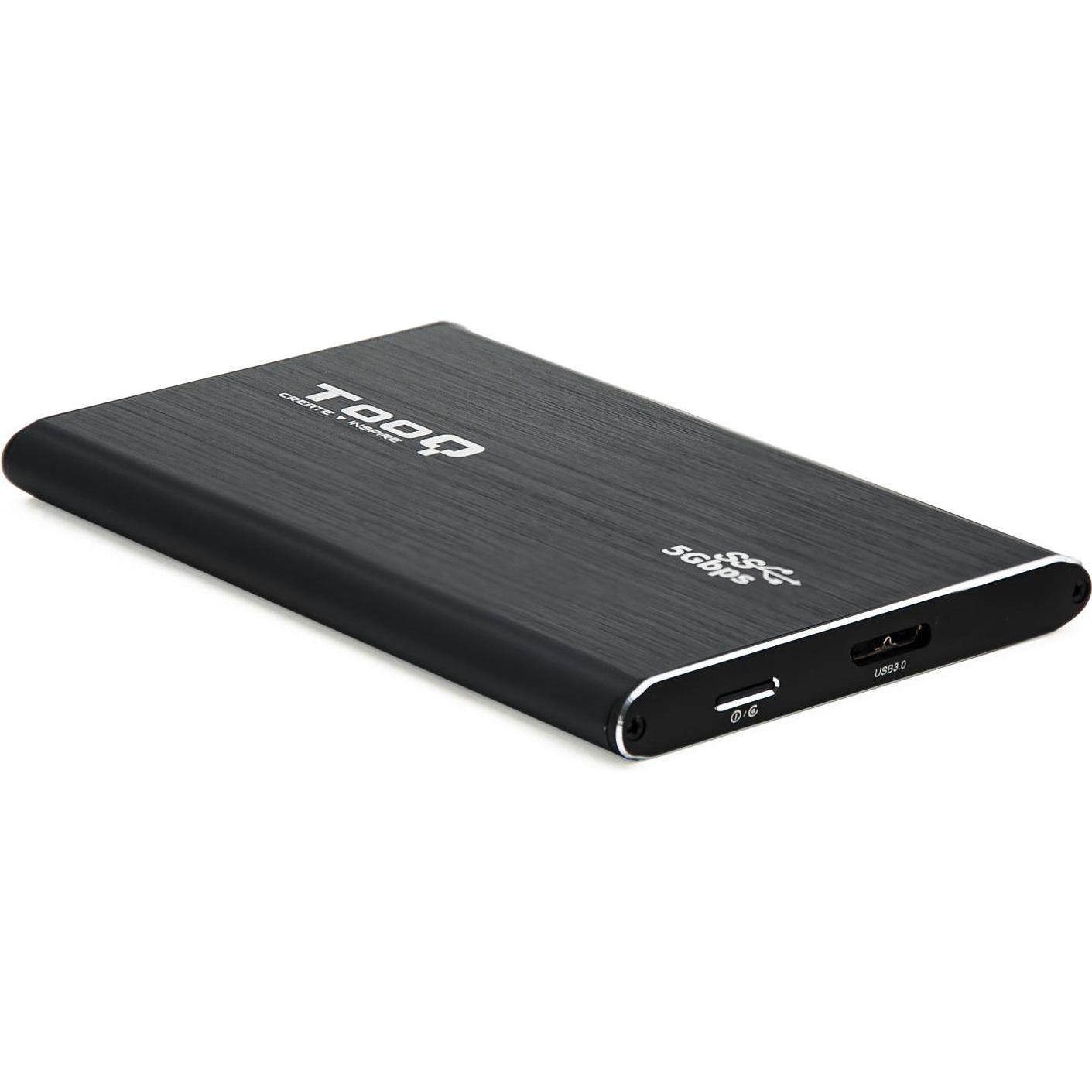 Tooq Technology CAJA EXTERNA TQE-2529B 2,5" 7 MM SATA USB 3.0 UASP NEGRA (2.5"), Case per hard disk, Nero