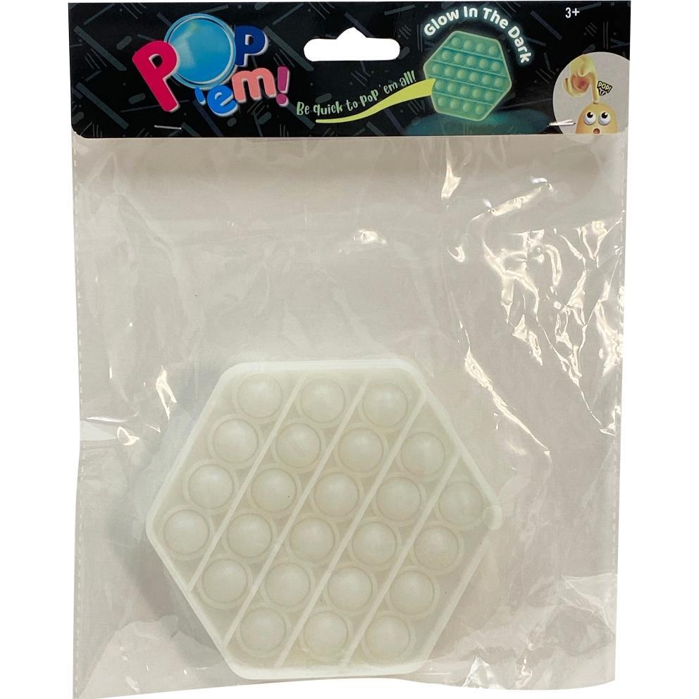 Liniex Pop It - Fidget - Glow In The Dark - 1 stk. - Assorteret