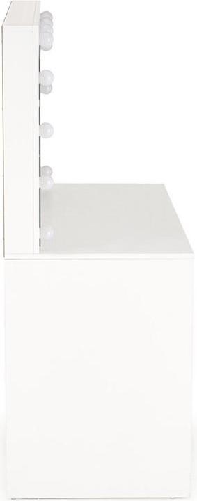 Actual product image Halmar Makeup table Hollywood XL, white, with mirror (120 x 55 x 140 cm)