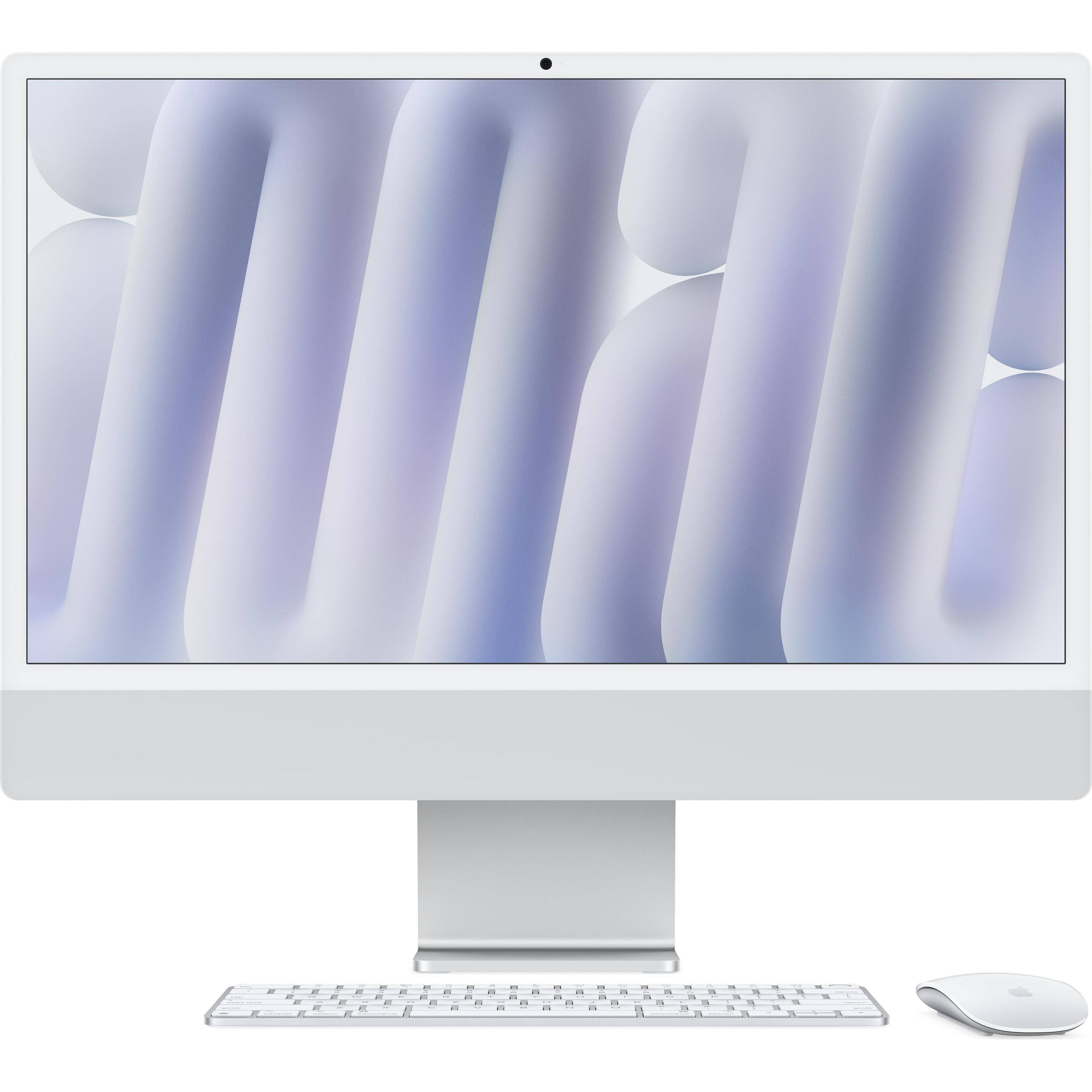 Apple iMac 2024 (M4, 16 GB, 512 GB, Apple M4 10-Core), PC, Silber