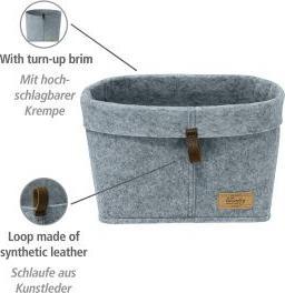 Image du produit Wenko Filz-Korb Mod. Feli L Aufbewahrungskorb mit umklappbarer Krempe