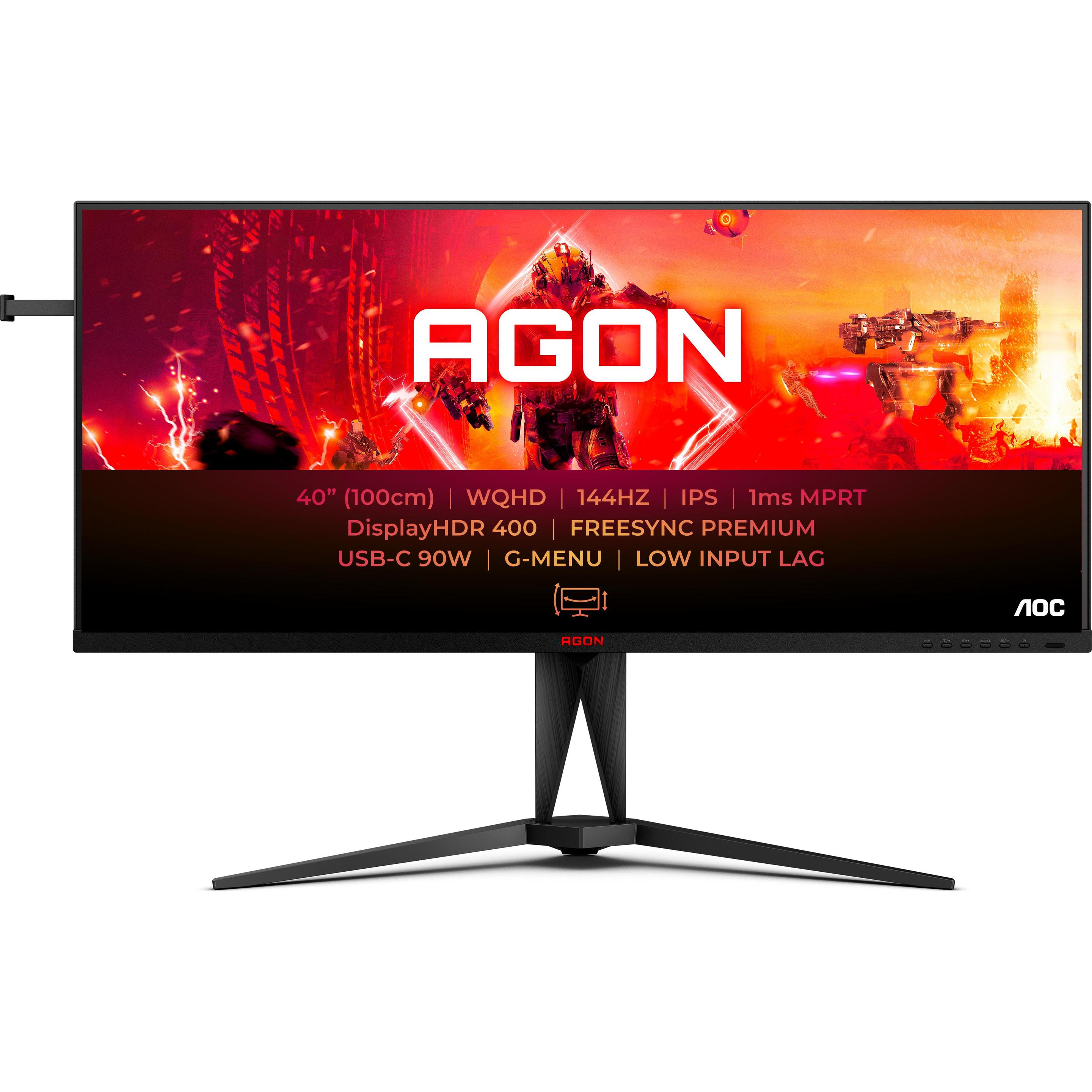 AOC AG405UXC (3440 x 1440 Pixel, 39.50"), Monitor, Schwarz