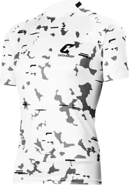 Immagine prodotto Catch & Keep Trikot White Camou Torwarttrikot Gr. 140 Kurzarm Fussball Shirt (140)