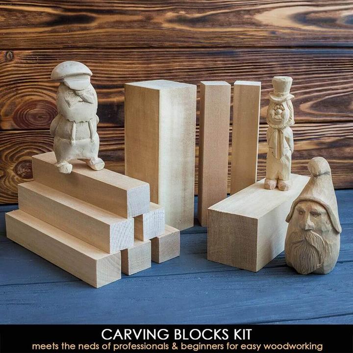 Productafbeelding Beaver Craft Linde houtsnijblokken 10 stuks