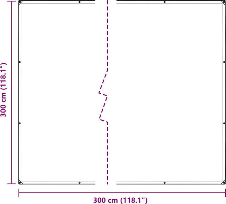 Produktbild vidaXL Transparente Plane mit Ösen 2x6 m PVC durchsichtige Plane (200 x 600 cm)