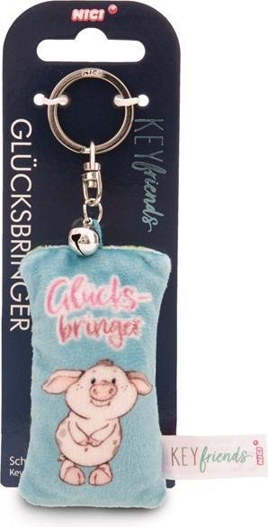 Immagine prodotto Magni NICI Schlüsselanhänger Mini Plüschkissen Glücksbringer mit Glöckchen 8cm