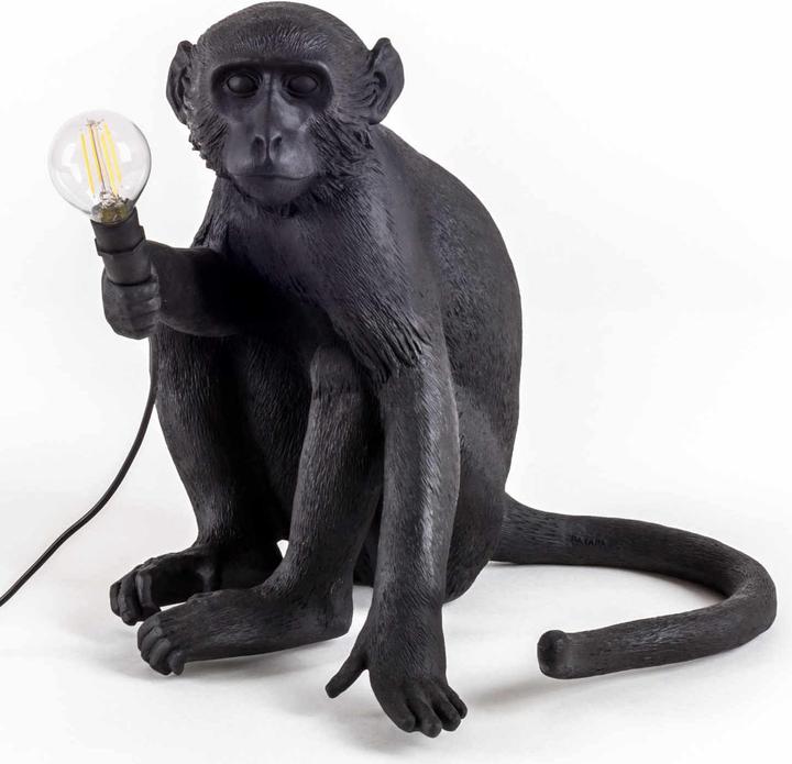 Image du produit Seletti Lampe de Singe Noir Lumière Led (350 lm, E14)