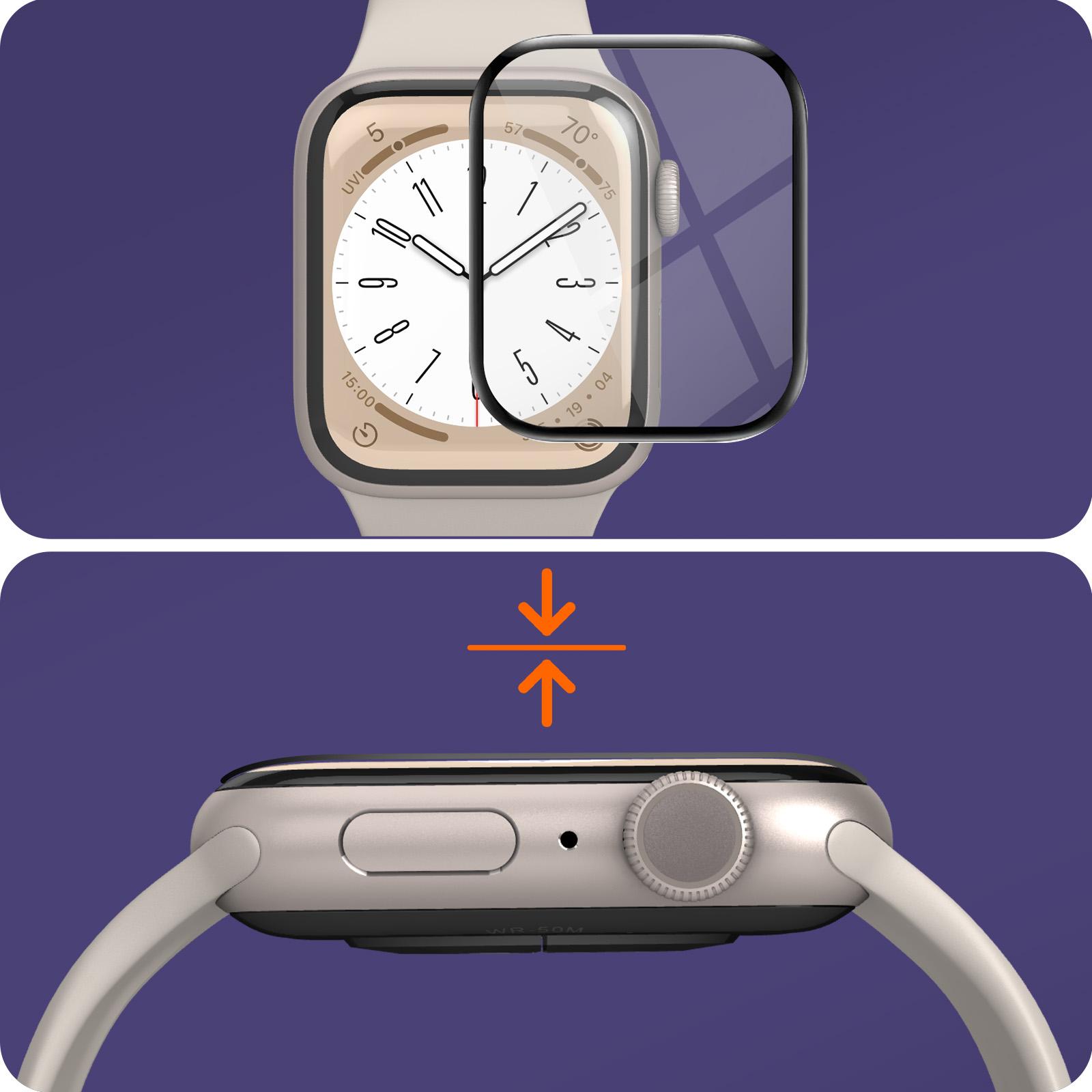Imak Organisches Glas, Smartwatch Zubehör, Schwarz