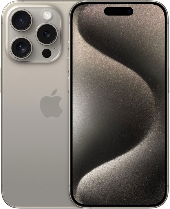 Apple iPhone 15 Pro (128 GB, Natural Titanium, 6.10", SIM + eSIM, 48 Mpx, 5G)