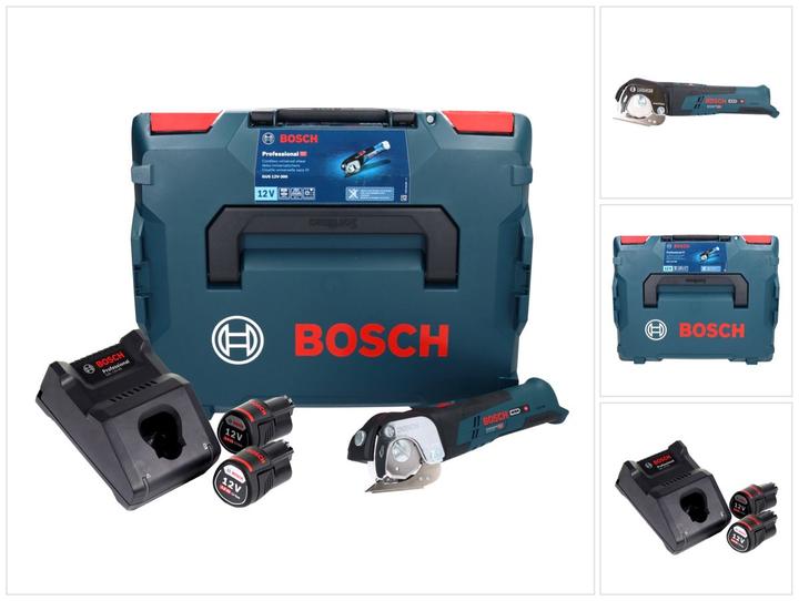 Immagine prodotto Bosch Professional Bosch GUS 12V-300 Professional Cesoia universale a batteria in valigetta L-Boxx + 2x Batterie GBA 12