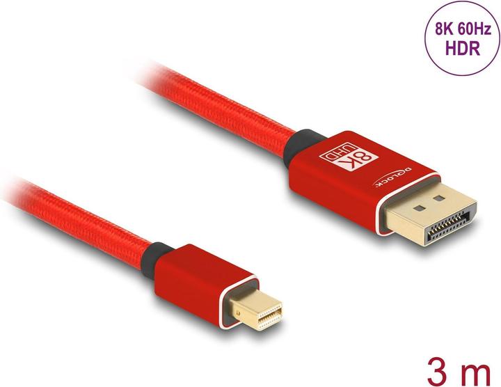Delock Mini DisplayPort to DisplayPort cable 8K 60 Hz m ro Digitec