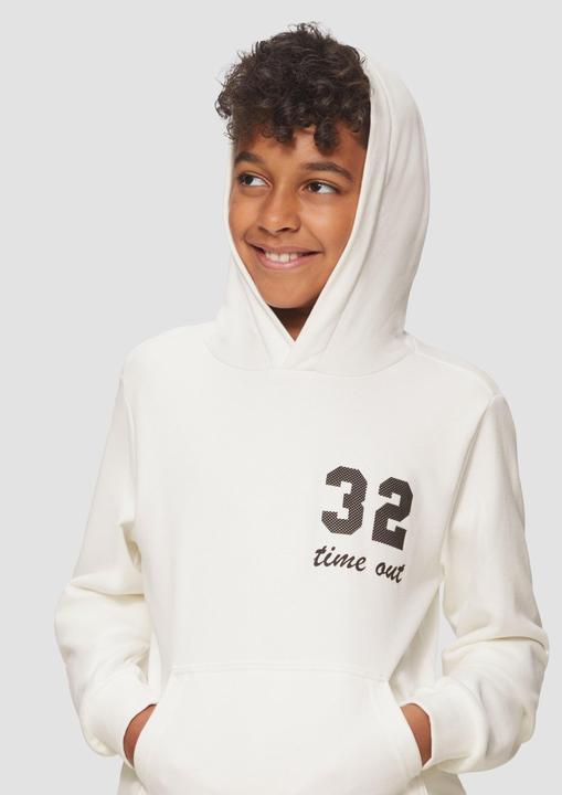 Produktbild s.Oliver Sweatshirt Kapuzen-Sweatshirt mit Mesh-Futter (M)
