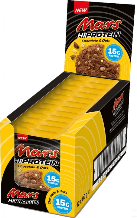 Image du produit Hubba Bubba Mars High Protein Cookie - Chocolat & Oats (Chocolat & Oats, 12 pcs, 720 g)