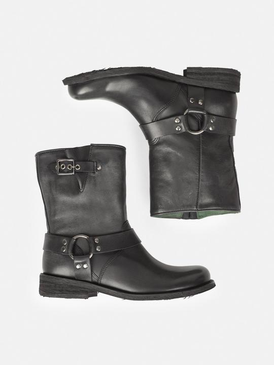 Produktbild Felmini GREDO D872 Diese Stiefel sind aus hochwertigem schwarzem Leder gefertigt und fühlen sich luxuriös we (38)