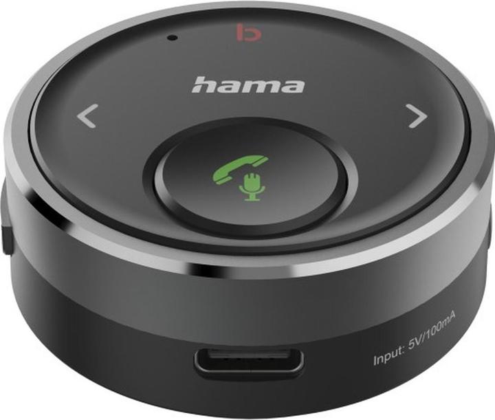 Produktbild Hama Bluetooth®-Receiver für Kfz, 3,5-mm-Stecker, Sprachsteuerung, Freisprechen (Empfänger)