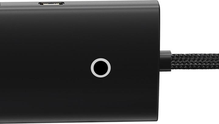 Actual product image Baseus Lite Series 4-Port USB-A HUB Adapter (USB-A to USB 3.0*4 ) 1m Black (USB-C, 4 Ports)