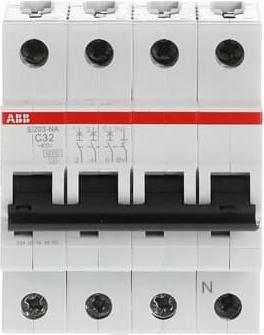 Produktbild ABB S203-C32NA Sicherungsautomat 32A pro M compact 3p+NA