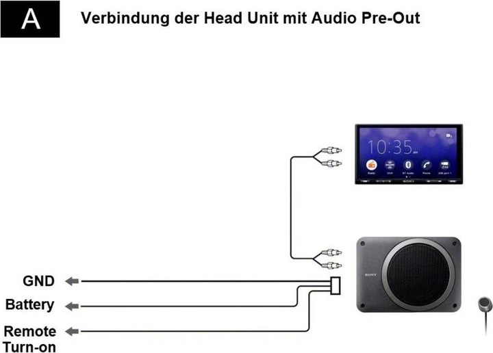Actual product image Sony XS-AW8 (160 W)