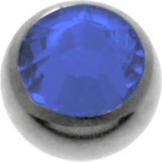 Actual product image Bijouteria 1.2mm Titanium piercing part (Swarovski Crystal, Titanium)