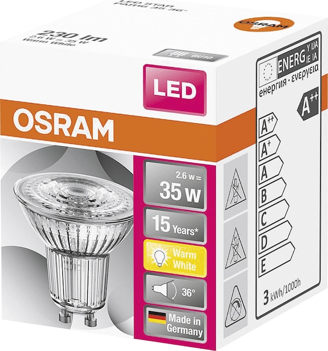 Produktbild Osram Led Star Par16 (GU10, 2.60 W, 230 lm, 1 x, F)