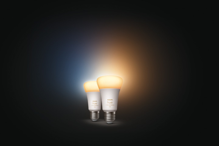 Actual product image Philips Hue White Ambiance (E27, 11 W, 1100 lm, 2 x, F)
