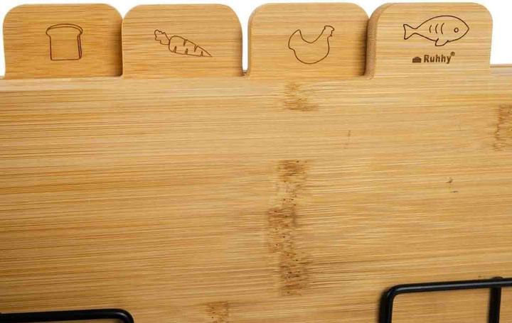 Actual product image Ruhhy Bamboo Cutting Board - 4 pcs. Ruhy 19338