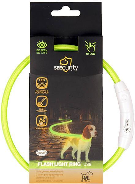 Productafbeelding EBI Duvo+ Ring Flitslicht Ring USB Nylon M (M, Hond, Hondensport)
