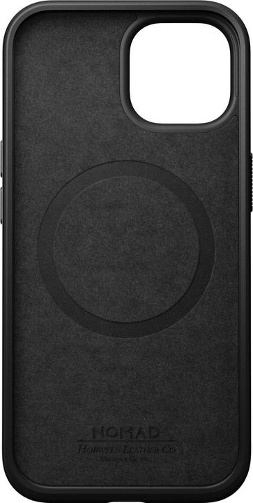 Immagine prodotto Nomad Cover posteriore moderna in pelle Horween per iPhone 15 Nero (Apple iPhone 15)