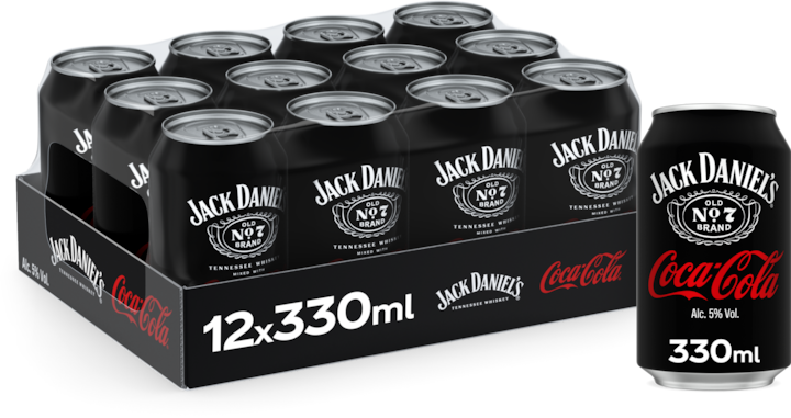 Produktbild Coca Cola Jack & Coke (12 x 33 cl)