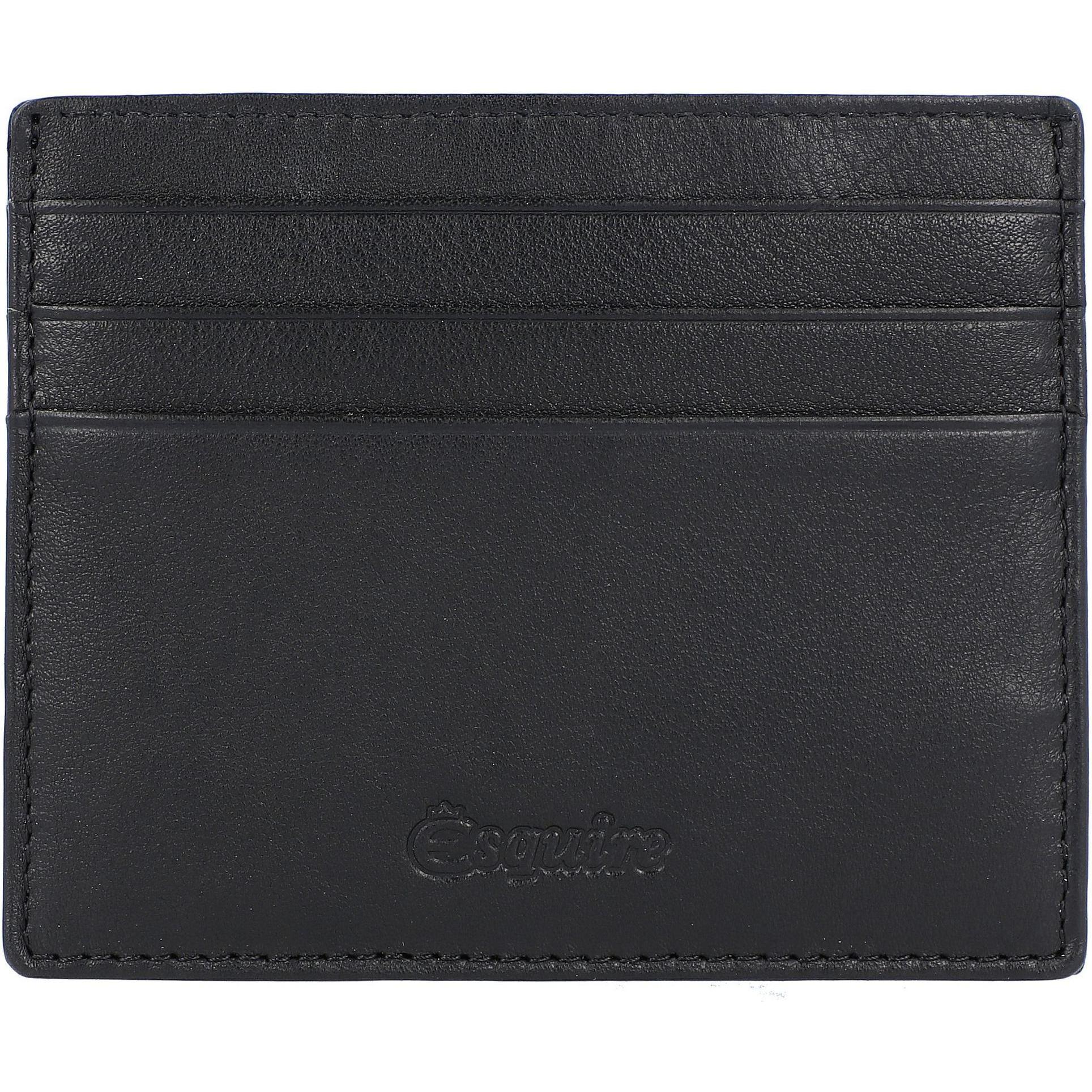 Thumbnail - Esquire, Herren, Portemonnaie, Oslo Kreditkartenetui RFID Leder 10 cm, Schwarz