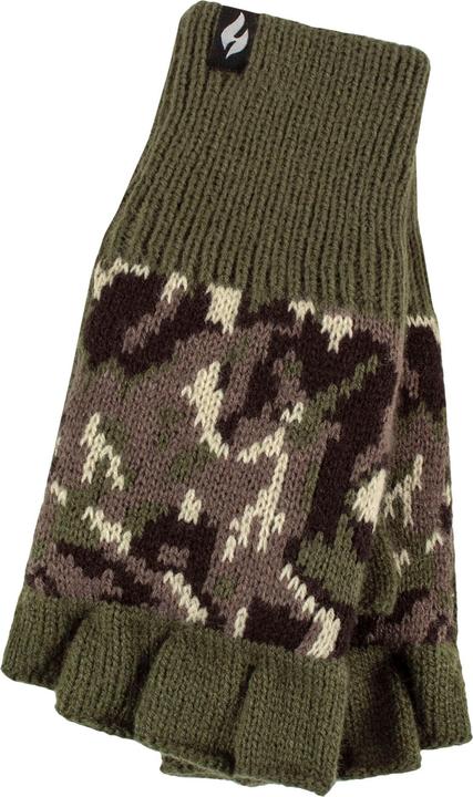 Actual product image Heat Holders Winter Warme 3.2 TOG Fleece Fingerlose Handschuhe Gestrickt Outdoor (One size)