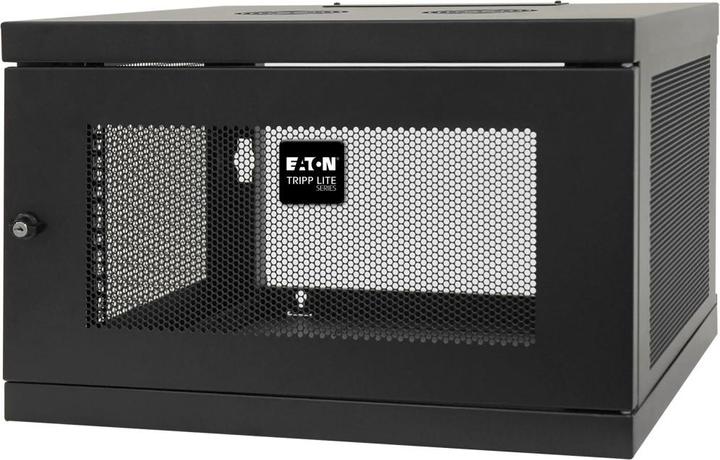 Actual product image Eaton SmartRack 6U Low-Profile Switch-Depth Knock-Down Wall-Mount Mini Rack Enclosure (6 RU, 19 inch rack)