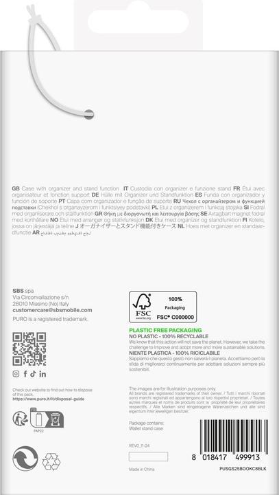 Immagine prodotto Puro Copertina del libro (Samsung Galaxy S25 Ultra)