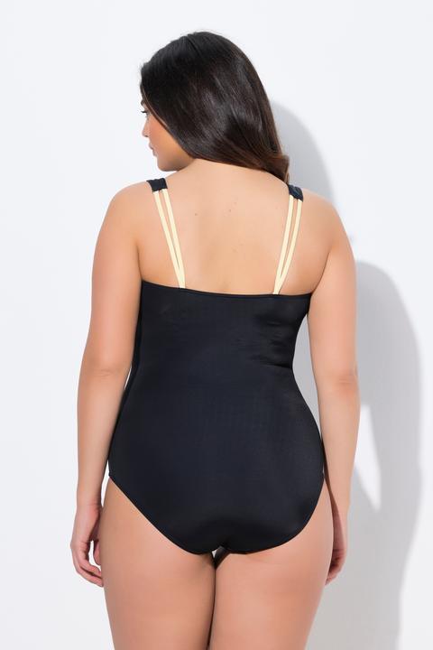 Actual product image Ulla Popken Flower Motif One Piece Swimsuit (60)