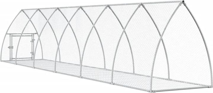 Produktbild vidaXL Klatka dla królików, srebrna, 600x105x120cm, stal galwanizowana