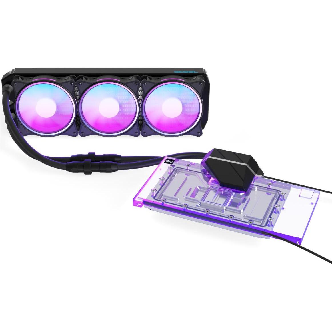 Alphacool Eiswolf 2 AIO - 360mm RTX 4090 Suprim mit Backplate, GPU Wasserkühler