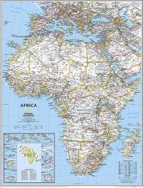 Actual product image National Geographic Map Africa, Plano Map