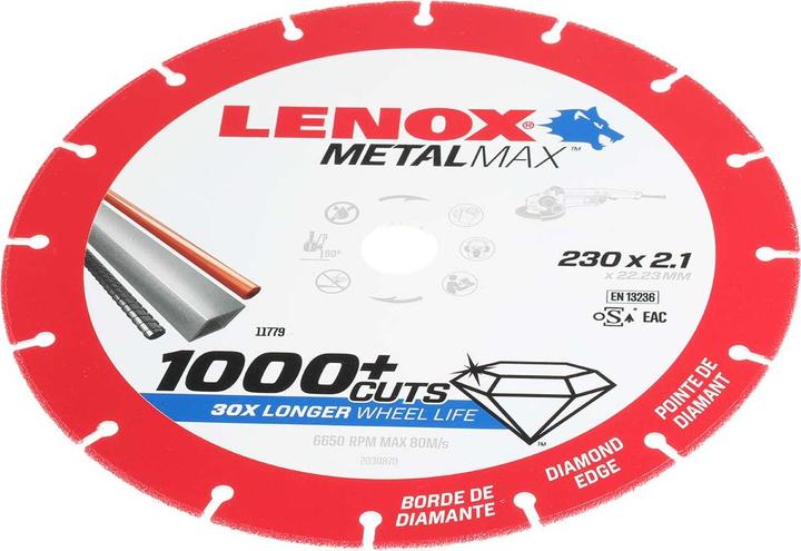 Produktbild Lenox Diamanttrennscheibe 230mm X 2,1mm