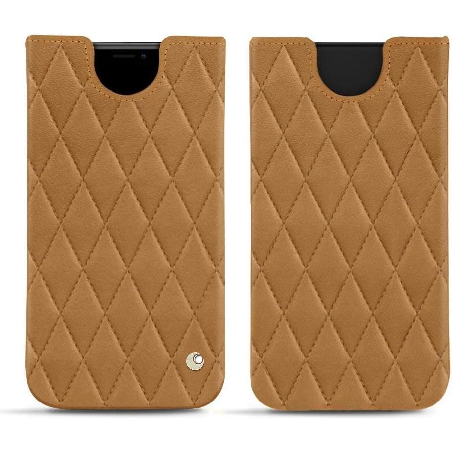 Noreve Lederschutzhülle (Apple iPhone XS Max), Smartphone Hülle, Braun