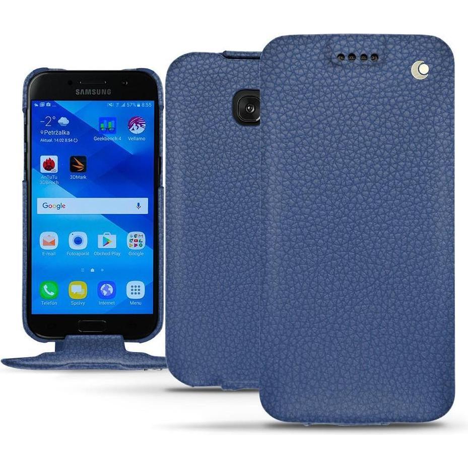 Thumbnail - Noreve Lederschutzhülle vertikal (Samsung Galaxy A3 (2017)), Smartphone Hülle, Blau